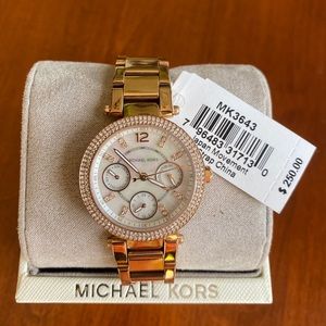 Rose Gold Micheal Kors Watch